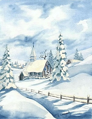 Winter Church by e. 